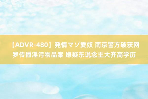 【ADVR-480】発情マゾ愛奴 南京警方破获网罗传播淫污物品案 嫌疑东说念主大齐高学历