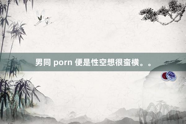 男同 porn 便是性空想很蛮横。。