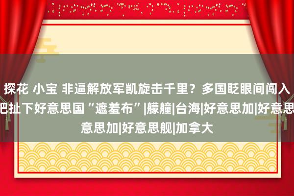 探花 小宝 非逼解放军凯旋击千里？多国眨眼间闯入，中方一把扯下好意思国“遮羞布”|艨艟|台海|好意思加|好意思舰|加拿大